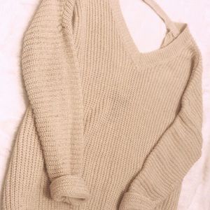 Beige chunky sweater